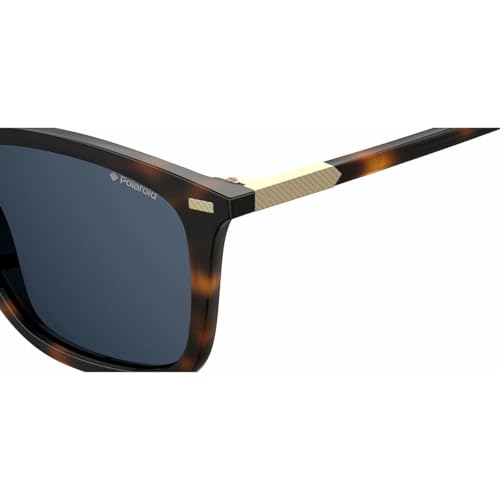 Polaroid Men's Modern Polarized Square Sunglasses, Dkhavana, 523