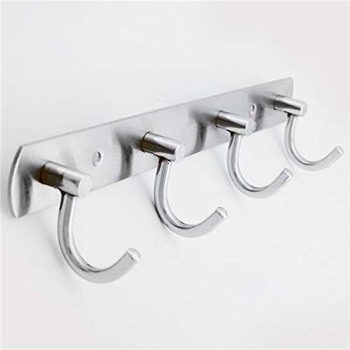 Shivhomeworld Stainless Steel Wall Mount Hook Hanger, 4 Hooks Amazon