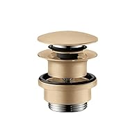 HANSA HANSAfill Ablaufgarnitur Push-open | Für Standard Waschtische | Chrom, G 1 1/4, Durchmesser 66,5 Mm