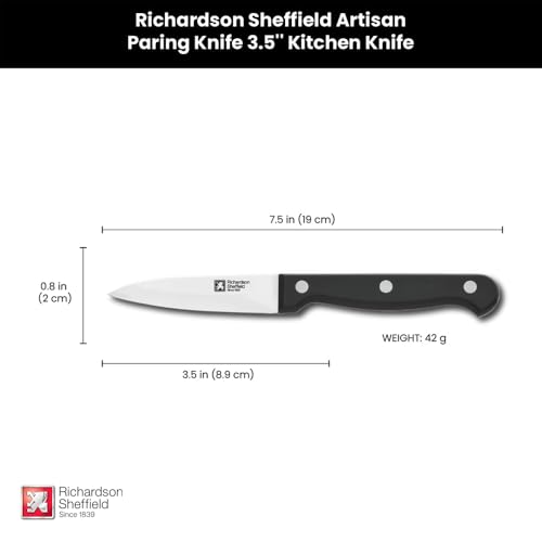 Image of RICHARDSON SHEFFIELD Artisan Paring Knife 3.5'' Kitchen Knife | Surgical Blade Knife | Best Knife for Kitchen Use