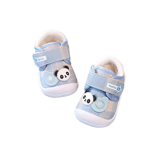 Toddler Squeaky Sneakers Cute Pattern Strap Lightweight First Walking Shoes Sole Non Slip Baby Girls Tennis Shoes Size 3