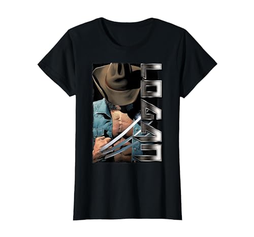 Marvel X-Men Wolverine Old Man Logan Profile T-Shirt, Femme, Noir, XL