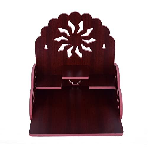 Krupasadhya Beautiful Hand Made Pooja Mandir / Wooden Wall Mounted Hanging Temple for Home/Office/Factory/Festivals/Gifting Purpose 2