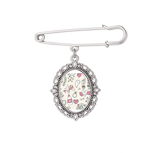 Broche pour châle motif fleurs Art Déco accessoire idéal pour mariages