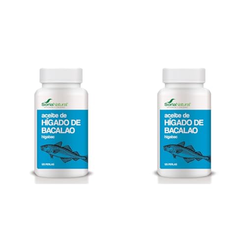 Soria Natural Perlas de Hígado de Bacalao, Omega 3, Vitamina A y D