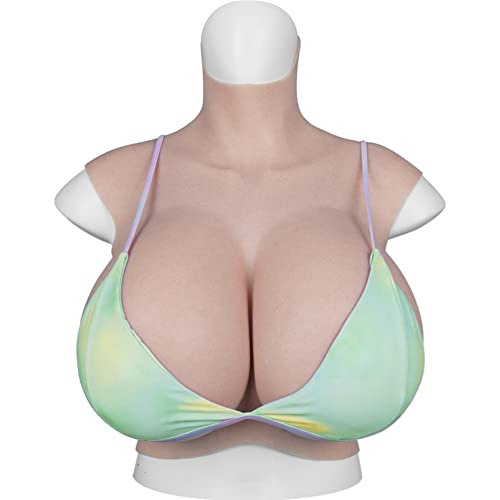 YRZGSAWJ Crossdresser breasts Huge Z Cup S Cup Silicone Breastplate Breast Forms Boobs for Crossdresser Drag Queen