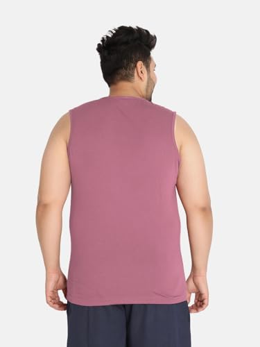 Image of CHKOKKO Men Cotton Regular Fit Tank Tops Sleeveless T-Shirt Gym Wear Vest Solid Stylish Round Neck Running Sando For Sports Workout Fitness & Casual Or Beach Wear