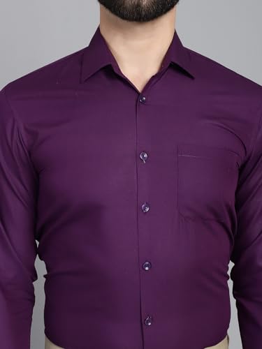 Image of Indian Needle Men's Solid Regular Fit Shirt
