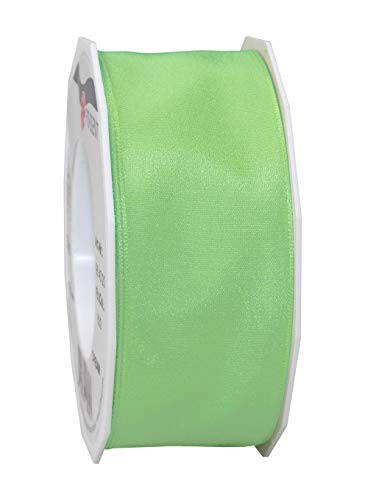 C.E. Pattberg DREAM Ribbon With Wired Edges, neo mint, 20 m Gifts Band for Colourful Presents 40 mm Width