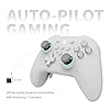 WeChip [No Drift] GuliKit KK3 Max Bluetooth Controller, Kingkong 3 Max Wireless Controller for Switch/Switch OLED, Hall Effect Joystick/Triggers, Maglev/Rotor/HD Vibration, Hyperlink Adapter (White)