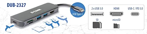 Hub USB-C con HDMI 4K y puerto de carga hembra para expansion rapida de datos 5
