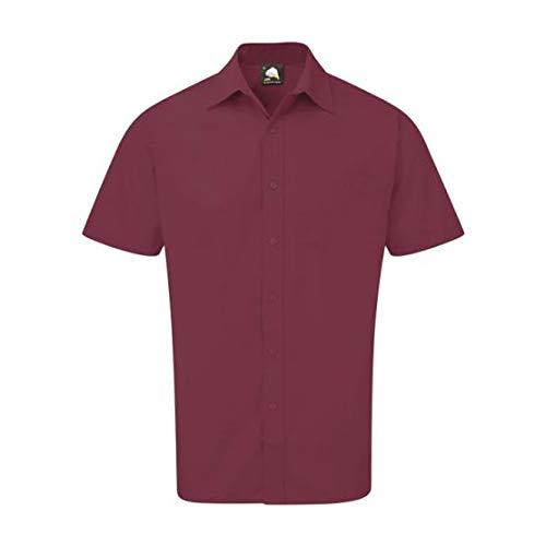 ORN Workwear 5400 The Essential S/Shirt, Maroon, 15 Size