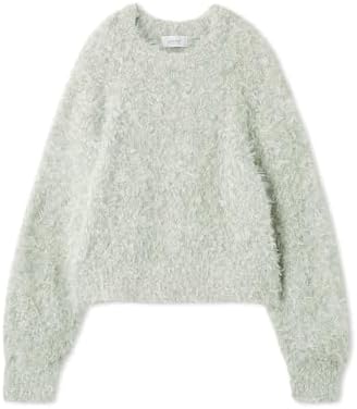 Amazon | [エミ] チュール×シャギーニットプルオーバー