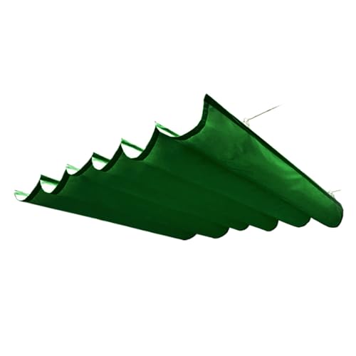 Voile d'ombrage pour abri de toit pergola avec auvent rétractable ondulé extérieur - 2