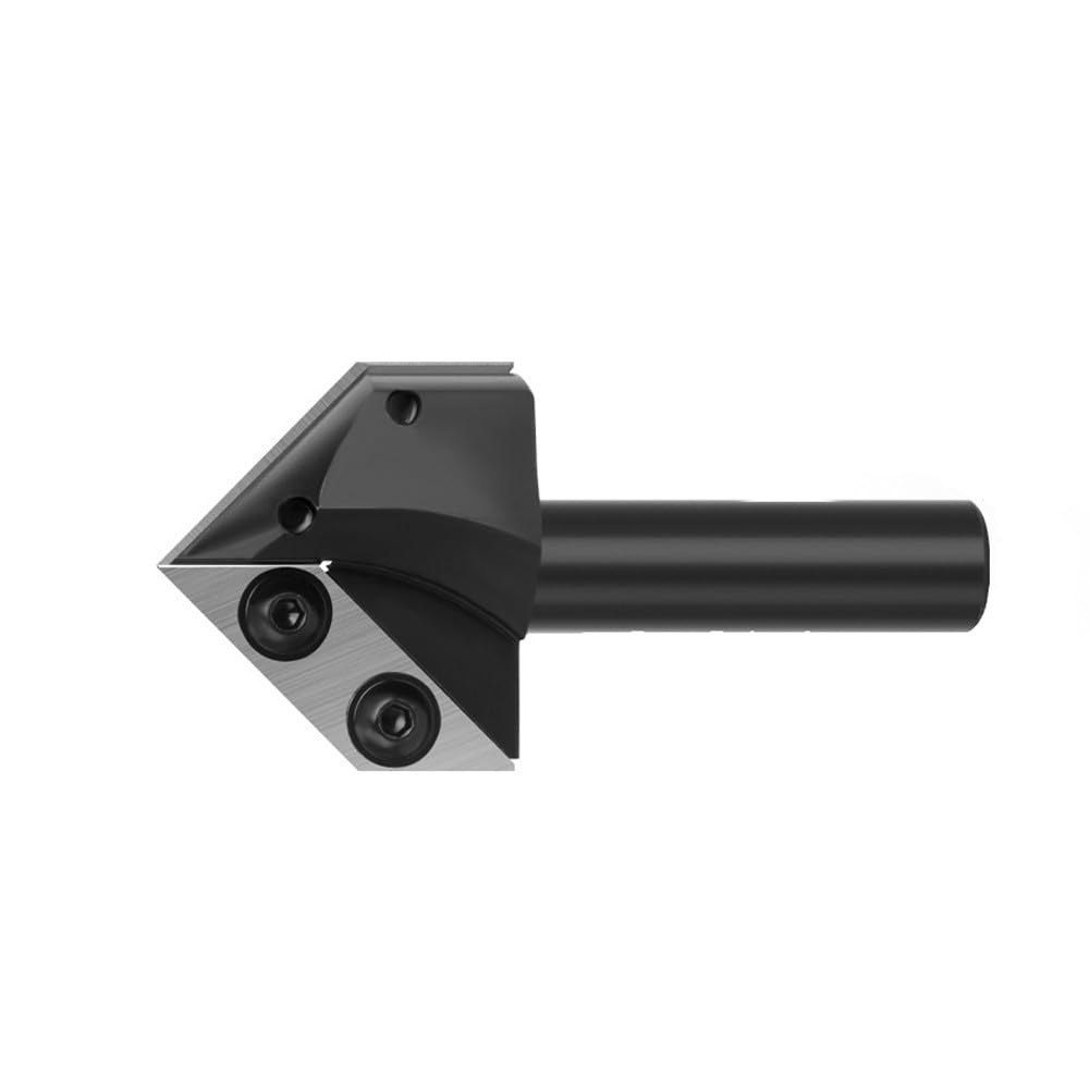 Accuracy Hard Metal Insert V Grooves Router Bit 1 / 2Inch Shanks Carving Bit for Professional Woodworking and Engraving Woodworking Router