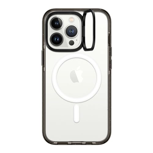 CASETiFY �C���p�N�g�����O�X�^���h MagSafe�Ή� iPhone 13 Pro �P�[�X [MIL�K�i���� (3x MIL-STD-810G) / 2m����̗����������N���A / MagSafe �ɑΉ�] - �N���A �u���b�N
