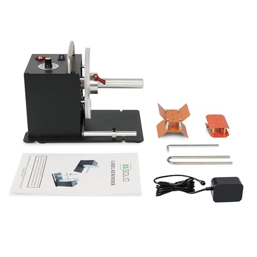 U.S. Solid Automatic Label Rewinder Machine, 1\"/1.5\" Core Holder, Max Label Width 3.15\", Bidirectional Rewinding - Thumbnail 5
