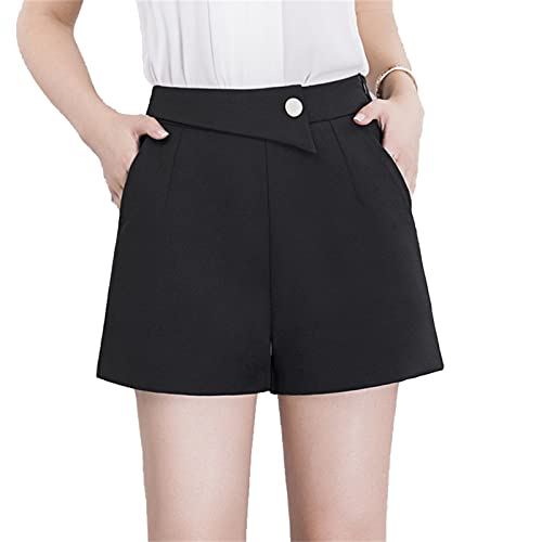Short coupe large en A femme short boutonné ample et uni