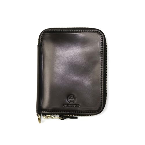 [グレンロイヤル] SMALL ZIP WALLET 二つ折り財布 J2-0025 BLACK