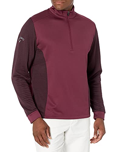 Image of Callaway mens Swingtech Long Sleeve 1 /4 Zip Ottoman Fleece