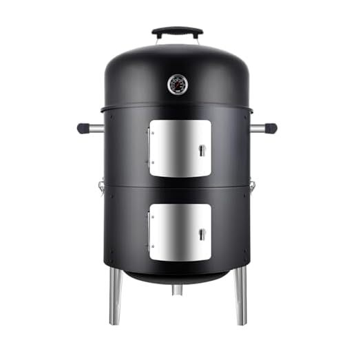 SUNLIFER Charcoal Heavy Duty 3-in-1 Barbecue Smoker