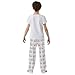 Yuiboo Elastic Waist Sleepwear Delivery Van Jogger Pajama Pants Long Indoor Outdoor with Pockets 13-14Y
