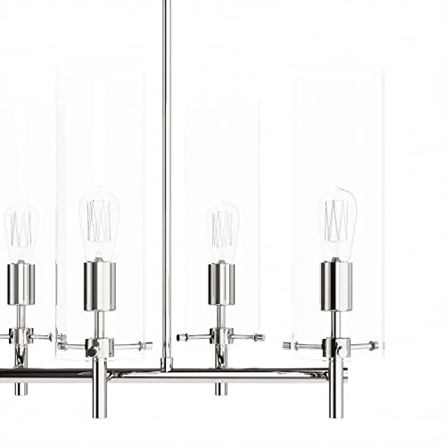 Modway Skylark 6-Light Chandelier In Clear Polished Nickel #TOP3