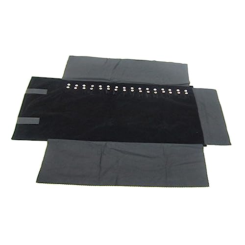 DEARMAMY Bolsa Enrollable Para Joyas Anillos Pendientes y Collares Organizador De Joyas