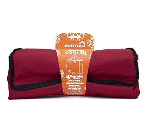 Image of Mintra Insulated Cooler Bag - 14.5inH x 15.75inW x 6.5inD - Beach Bag, Large Reusable Bag for Shopping, Groceries, Picnics, Camping, Beach, Parties, Drinks, Beer, Water