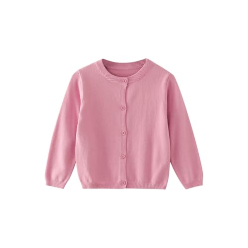 Girls Cardigan Sweater School Uniforms Toddler Long Sleeve Button Knit Solid Color Sweaters Tops Fall Sweatshirt Girls