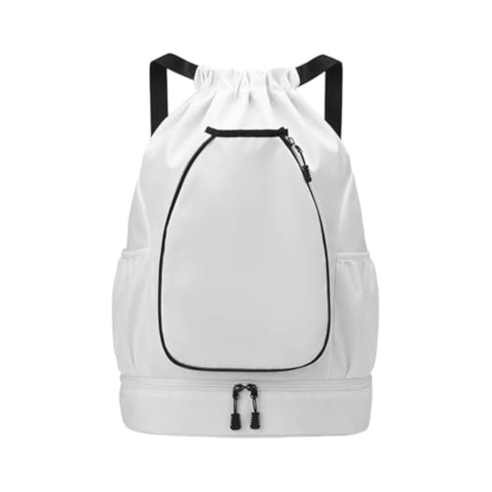 Portable Tennis Backpack with Adjustable Strap, White