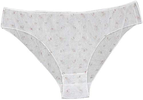 SecondSkin Travel Disposable Underwear Womens Panties 100% Cotton Also for  Postpartum Maternity Spa and Hospital Stay b18 White