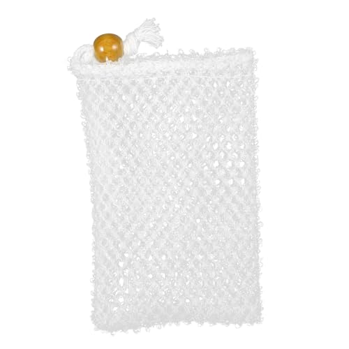 Pochette à savonnette filet moussant nylon solide pour nettoyage bain homme et femme