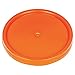 Plastic Pail Lid,Orange,12-1/4" Dia.