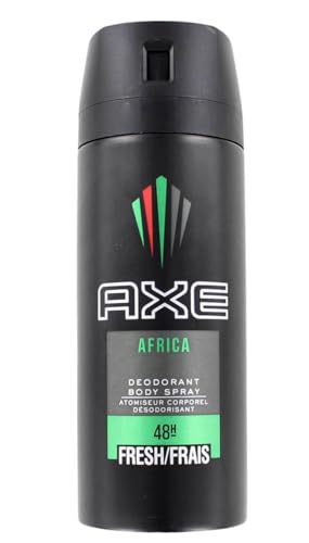 Axe Deodorante/Bodyspray da uomo "Africa”, 150 ml, 3 flaconi spray
