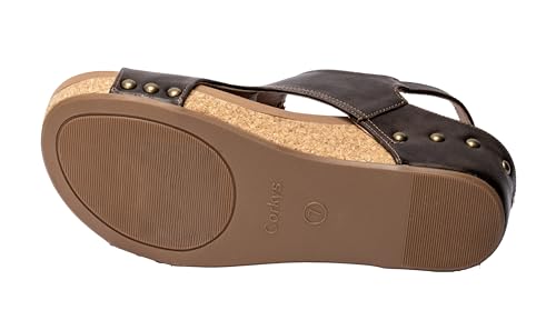 Image of Corkys Footwear Volta Wedge - Chic Elegance Meets All-Year Comfort with a 2-Inch Cork Heel and Marshmallow Insole for Stylish Everyday Wear and All-Day Comfort