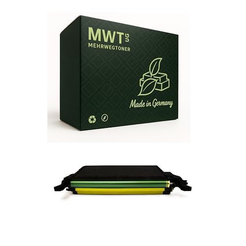 Mehrwegtoner Toner Cartridge Compatible with Samsung CLP600 CLP650 Replaces CLP-Y600A Yellow