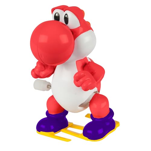 Image of TOMY Super Mario Yoshi Wind Up Blind Box Assortment - 9-Count Blind Box Set Includes Mix of Green, Red, Yellow, Purple, Pink, or Blue Yoshi Toys - Officially Licensed Mario Movie Blind Boxes - Ages 5+