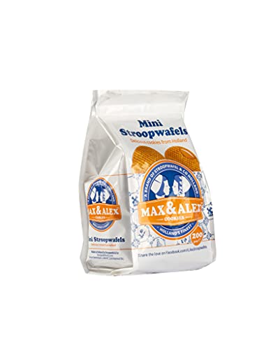 Max & Alex Mini Stroopwafels 200 gram Zakjes Inclusief 20 Mini Stroopwafels met Zijdezacht Boterachtig Karamel Vulling - Image 4