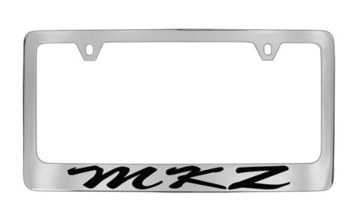Marco de matrícula Lincoln MKZ en metal cromado resistente para coche