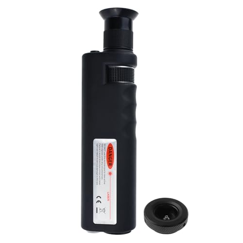 Image of Handheld Optical Fiber Microscope, 400x Fiber Optic Microscope LED Light Coaxial Illumination 2.5mm and 1.25mm Adapters Fiber Cable Microscope Detector