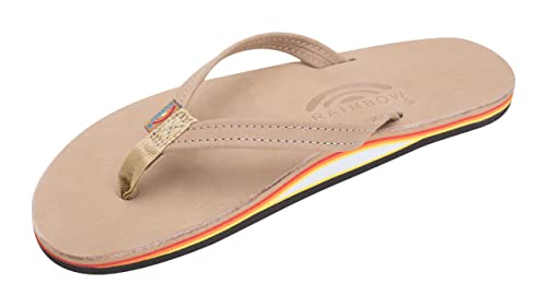 Image of Rainbow Sandals Women's Single Layer Leather Sandal Narrow Strap
