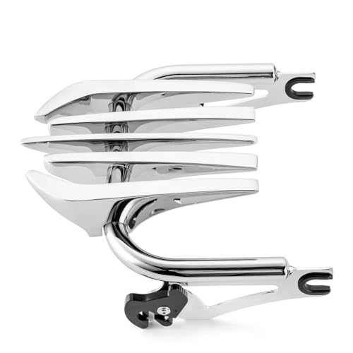 Porte-bagages double amovible argent pour Harley Touring 2009-2024