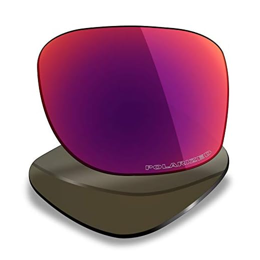 Lentes de reposição Mryok para óculos Oakley Holbrook XL, com opções, Antiágua do mar com corrosão polarizada – Sol meia-noite, One Size