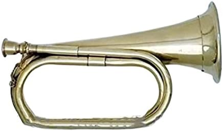 Civil War Era Solid Brass Bugle US Military Cavalry Horn New