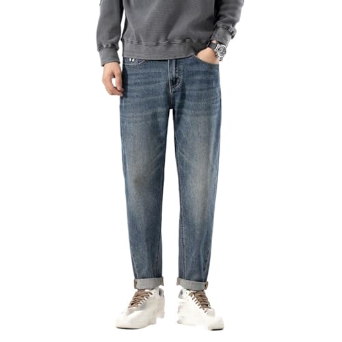 Jeans Pants Trousers Denim Spring and Autumn Stretch for Men Japanese Loose Micro Harun Classic Men's