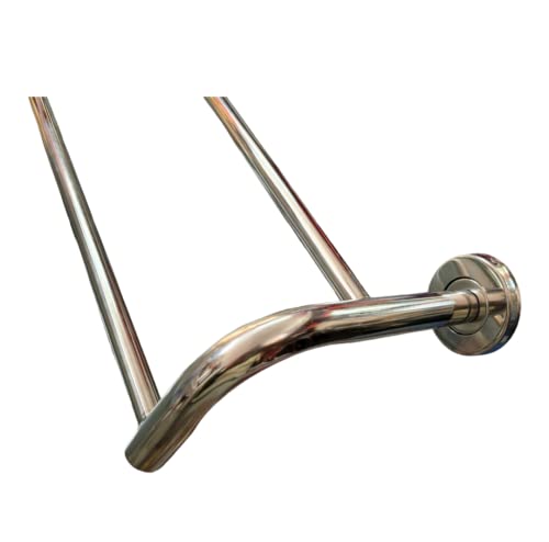 Image of Stainless Steel Folding Towel Rack for Bathroom /Towel Stand /Tower Holder /Towel Hanger (Double Towel Rod Size : 18 inch 24 inch 30 inch 36 inch) (PRM-18) (30)