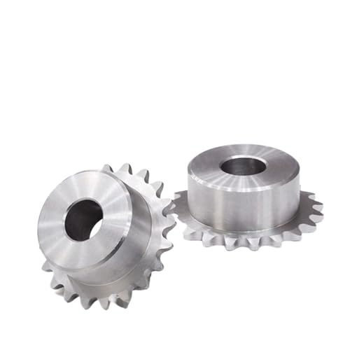 Bevel Gear Pinion Hardware Mechanical 15-30 Tooth 04C Chain Gear 304 Stainless Steel Bore 6mm 8mm 25H Industrial Sprocket Wheel Motor Chain Drive Sprocket(27 Teeth (Bore 8mm))