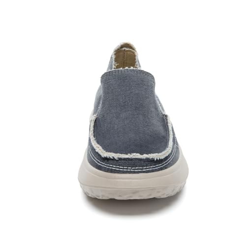 Bernal Men's Loafers Canvas Loafers Slip-on Loafers Shoes Men's Vintage Flat Boat Shoes Walking Work Shoes Comfortable Light-Weight Casual Indoor Outdoor Walking Slippers2