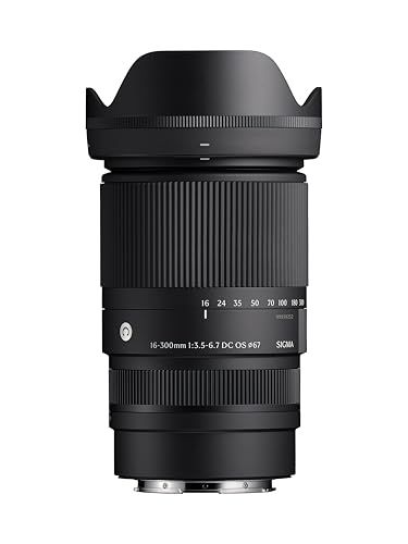 Sigma - Obiettivo 16-300mm F/3.5-6.7 DC OS Contemporary, attacco Sony E-Mount, per fotocamere mirrorless APS-C